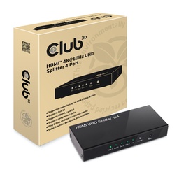 Club3D HDMI 4K60Hz UHD Splitter 4 Ports